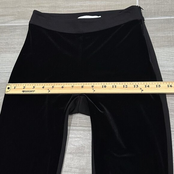 Anne Fontaine Andy Leggings Dual Material in Velvet and Milano Black Size 36 - Picture 13 of 16